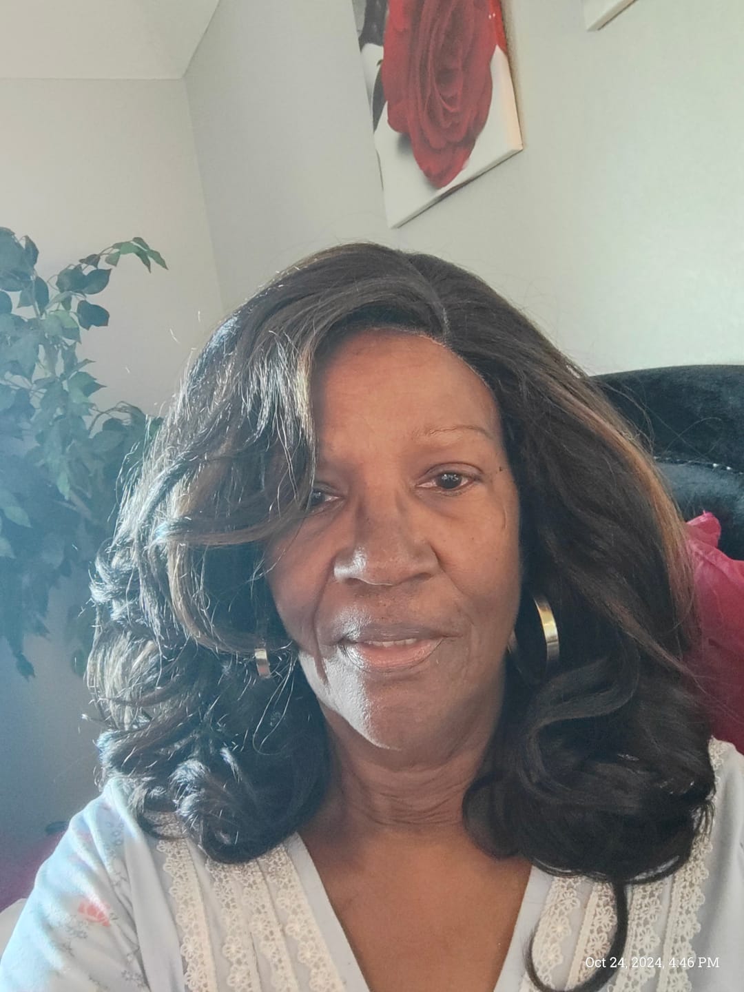 Customer photo review of Sensationnel Dashly Salt & Pepper Synthetic Hair 4" Deep Part HD Lace Front Wig - SP LACE UNIT 2