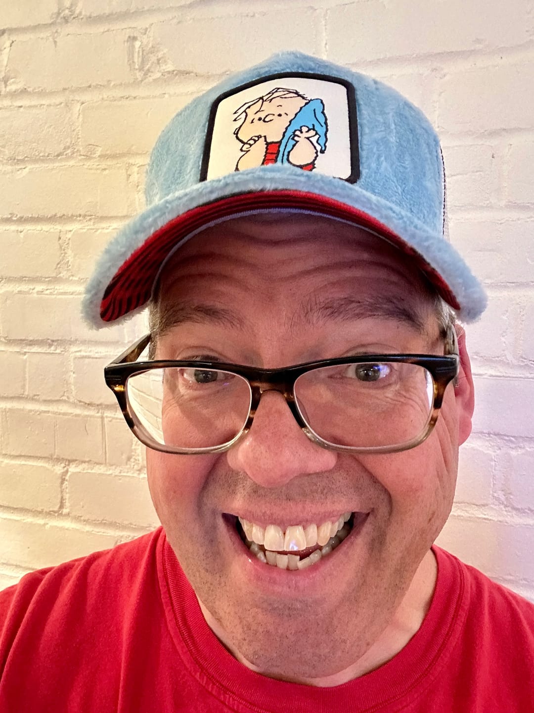 Customer photo review of OVERLORD X Peanuts: Linus Trucker Cap