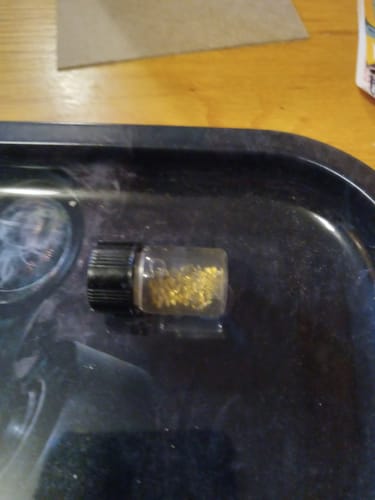 Customer photo review of Treasure Paydirt Surprise '300 GRAM GOLD HUNT' - Gold Paydirt Panning Concentrates