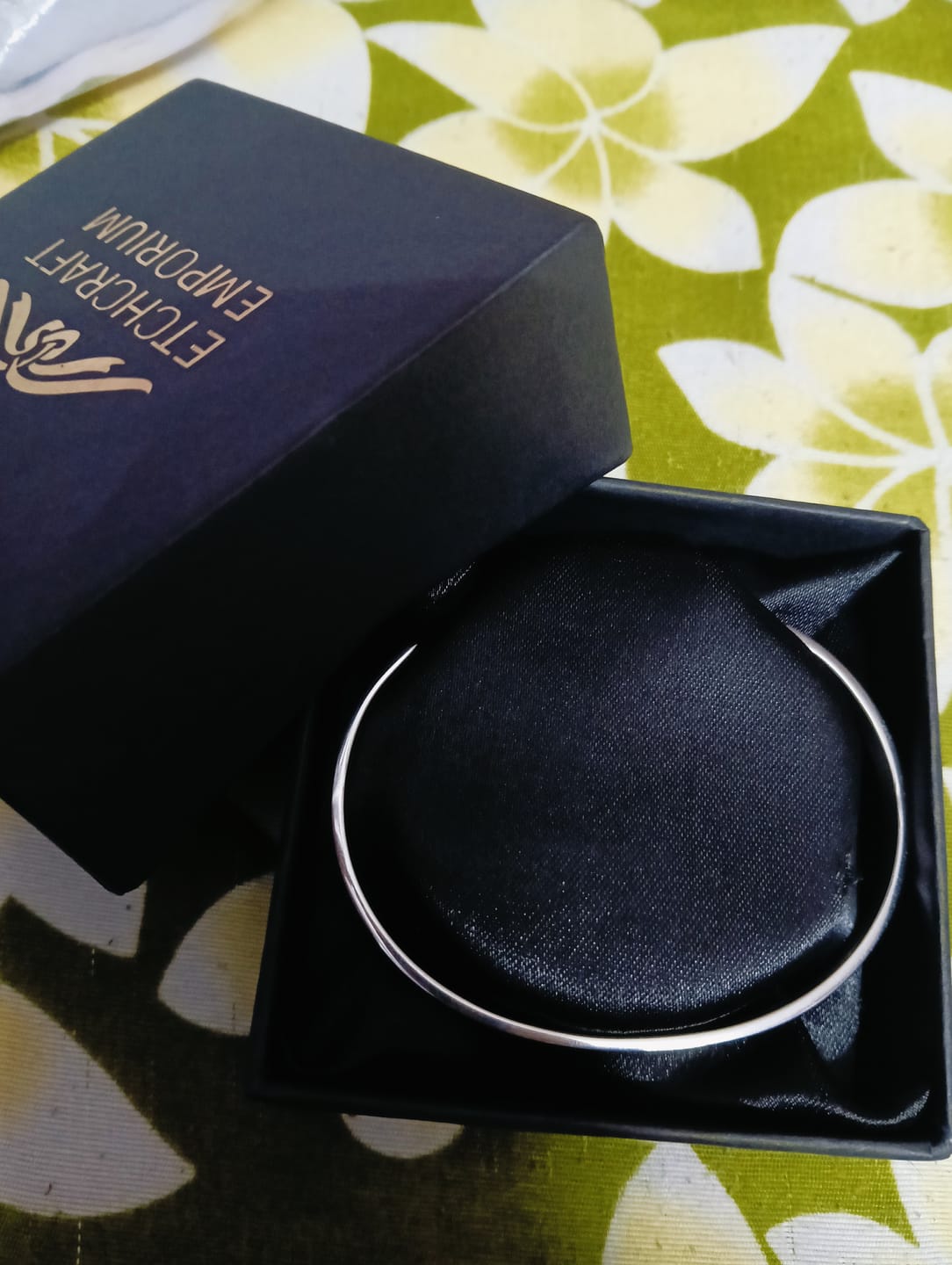 Customer photo review of Personalised Silver Bracelet