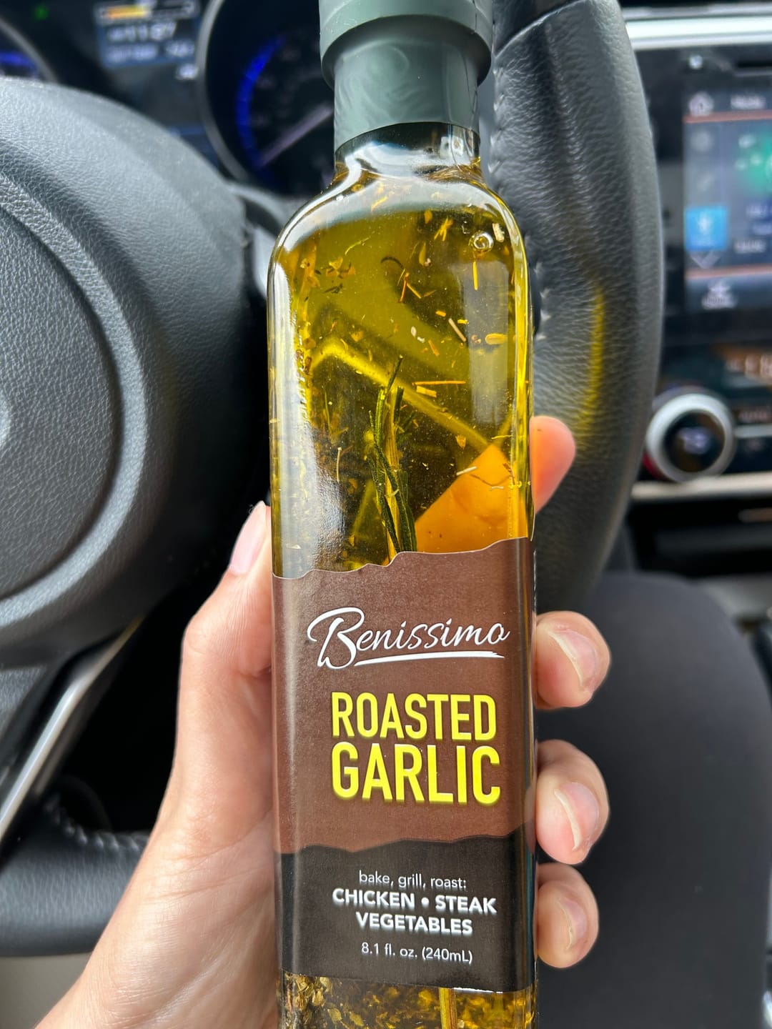 Customer photo review of Roasted Garlic Oil 8.1 oz