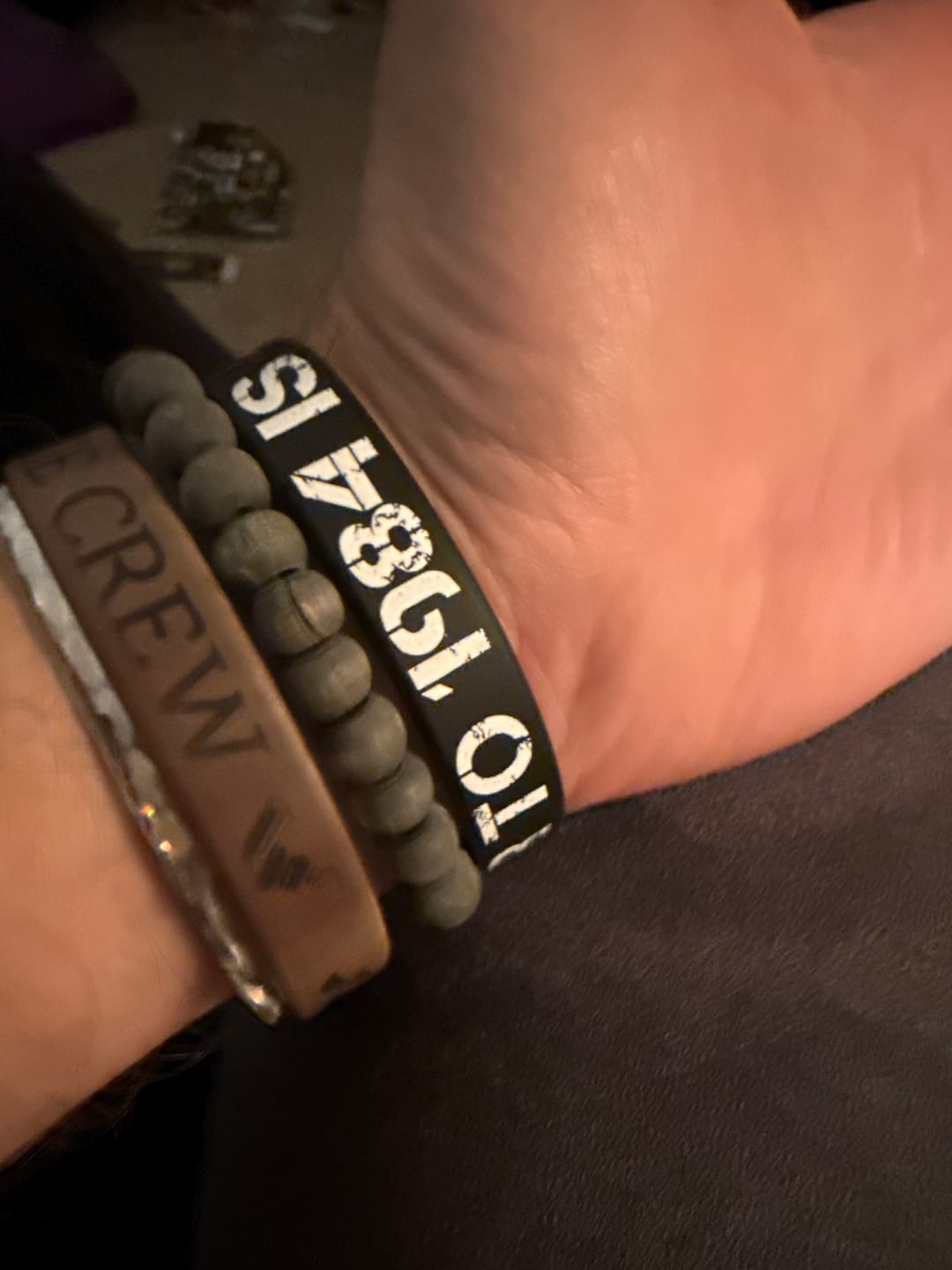 Customer photo review of The Answer to 1984 Wristband