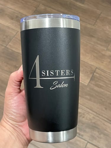 Customer photo review of Bundle (6) Custom Laser Engraved - 20oz Tumblers