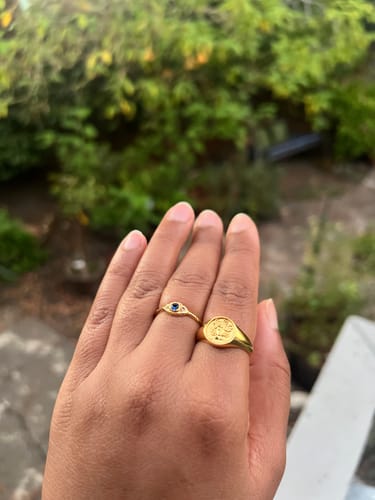 Customer photo review of Evil Eye Ring