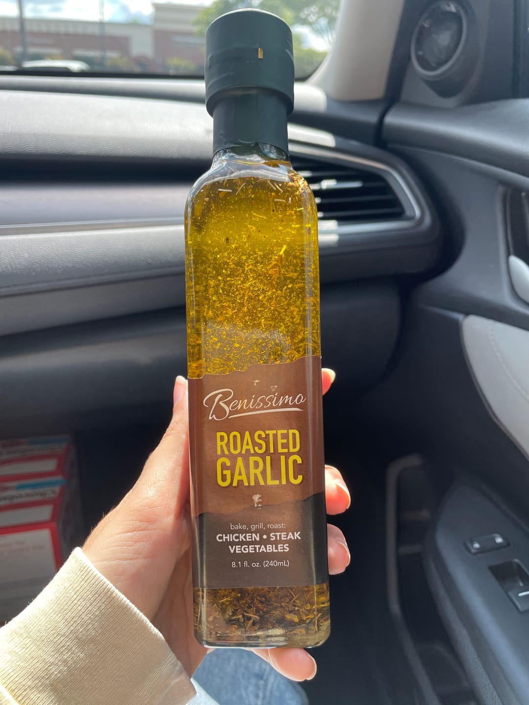 Customer photo review of Roasted Garlic Oil 8.1 oz