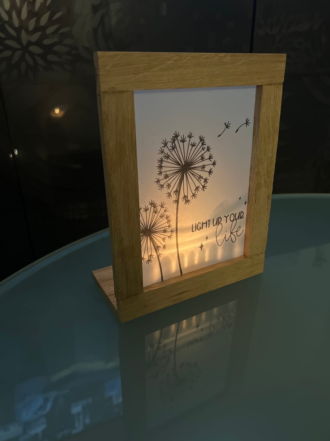 Customer photo review of "Pusteblumen" Laterne PDF Bastelidee mit Easy-Sticks