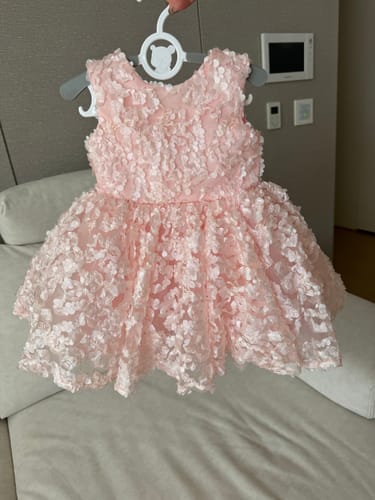 Customer photo review of Baby Girl Christmas Dress Toddler Sleeveless Round Neck Pageant Formal Dresses Flower Girl Dress