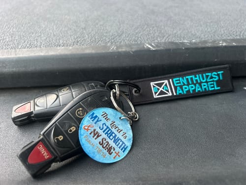 Customer photo review of DREAMS DON'T SLEEP KEY TAG