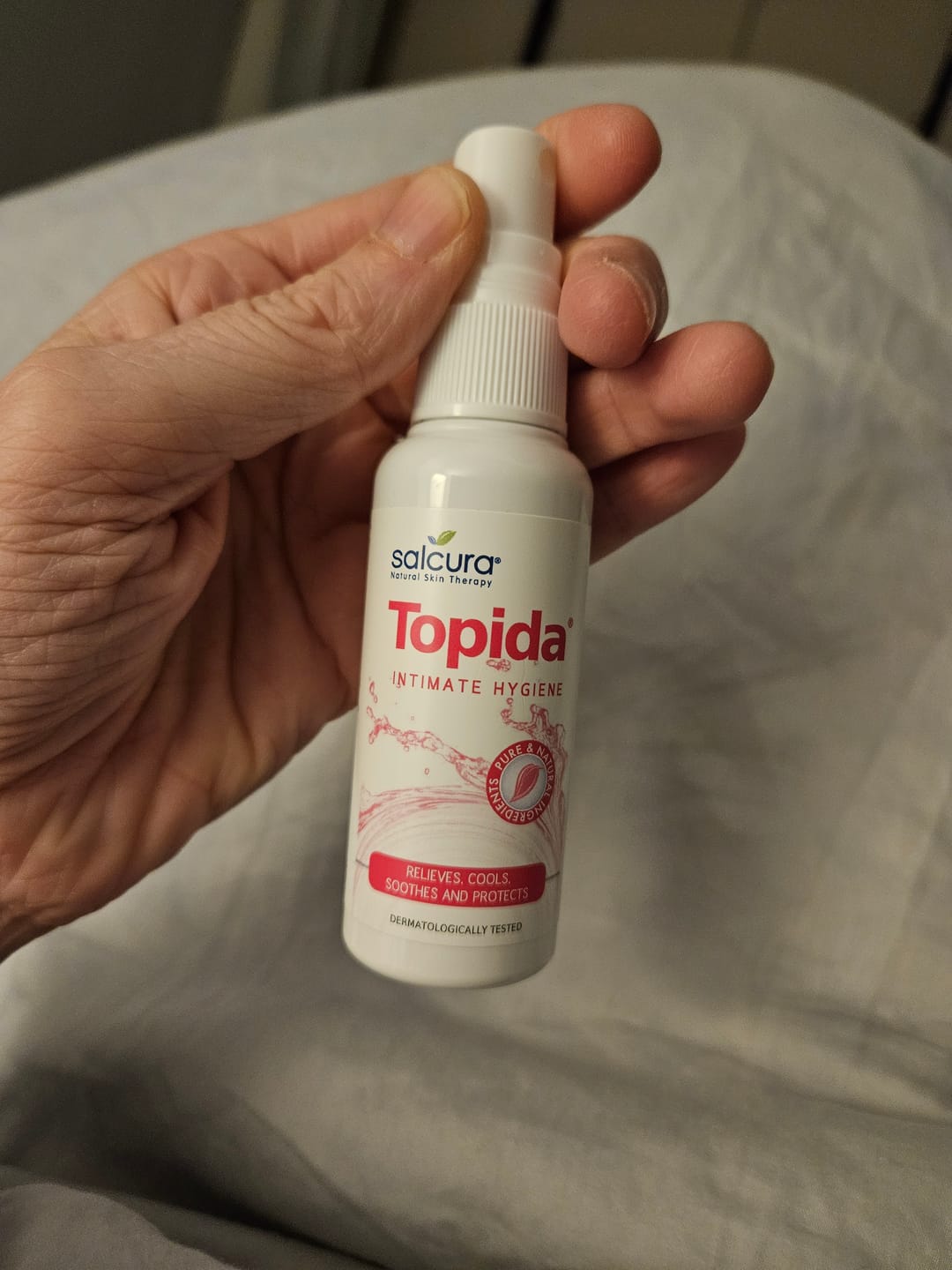Customer photo review of Topida Intimate Hygiene Spray