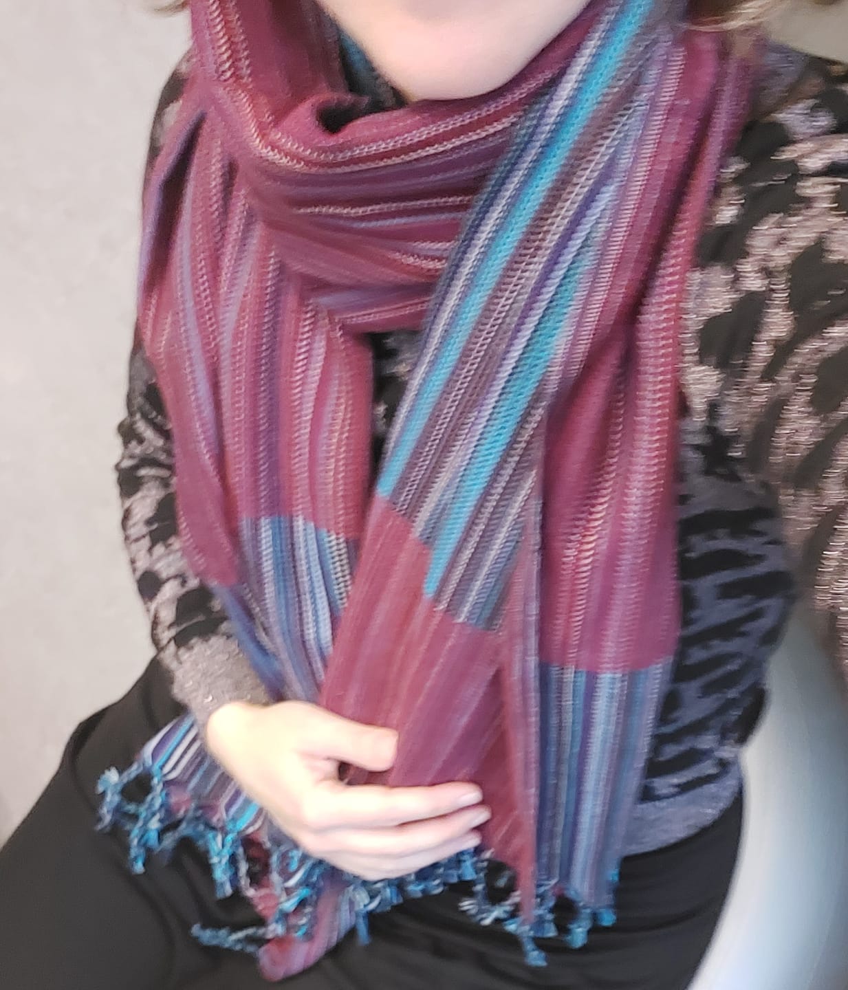 Customer photo review of NEW! Organic Cotton Turkish Towel Multi