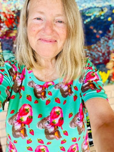 Customer photo review of Mermaid and Dolphin Women's Tee