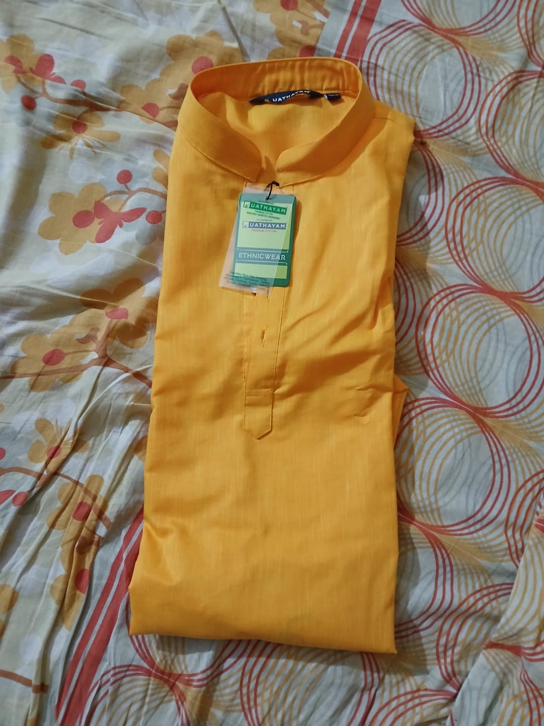 Customer photo review of Exotic - Yellow Long Kurta For Mens | Uathaym