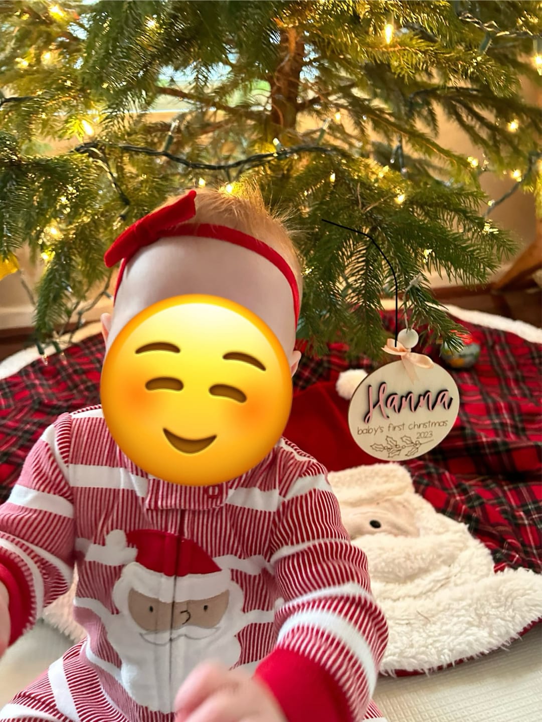 Customer photo review of Baby's First Christmas Ornament 2025