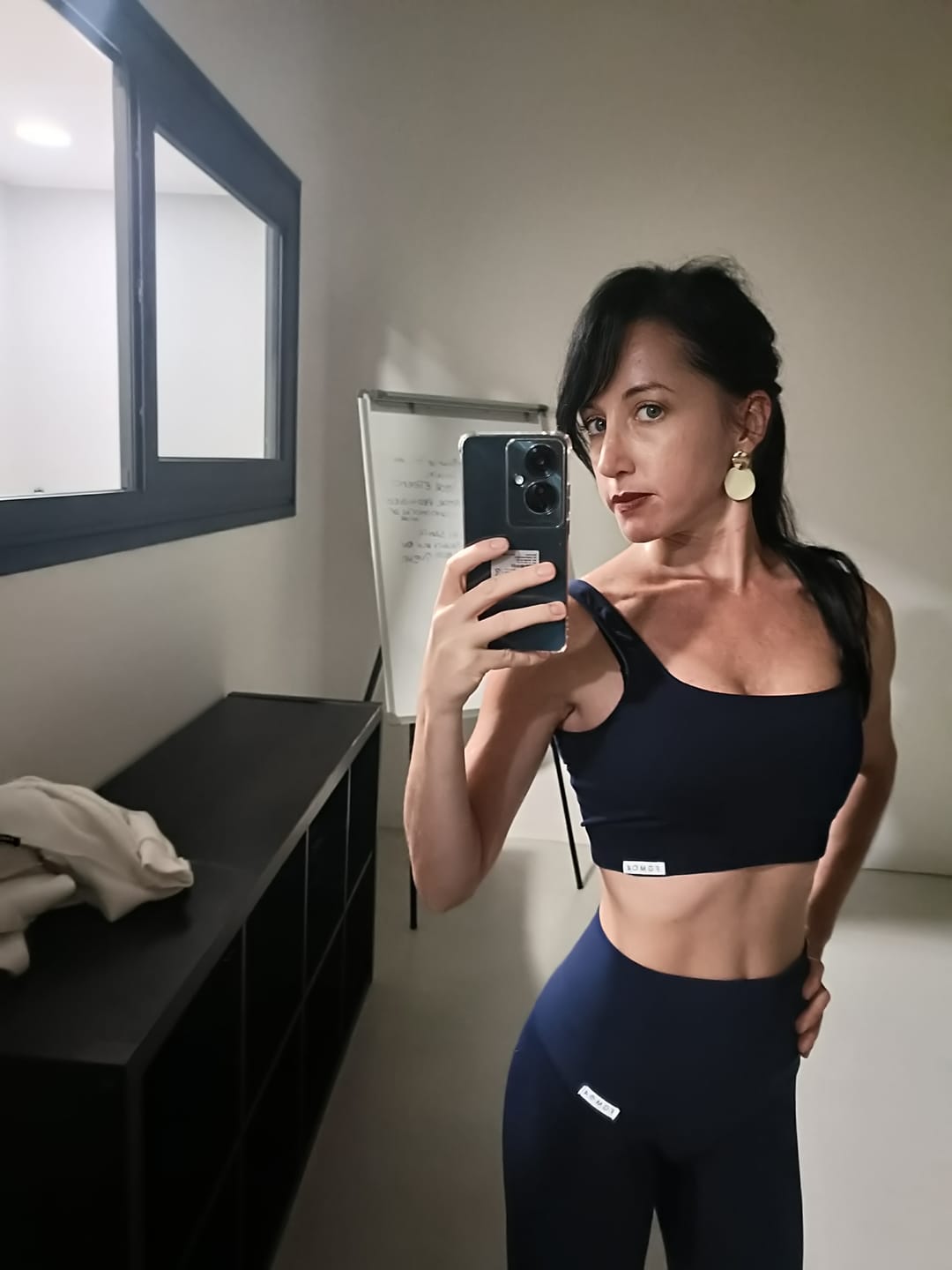 Customer photo review of Leggings Push up Gym Fashion Blu notte