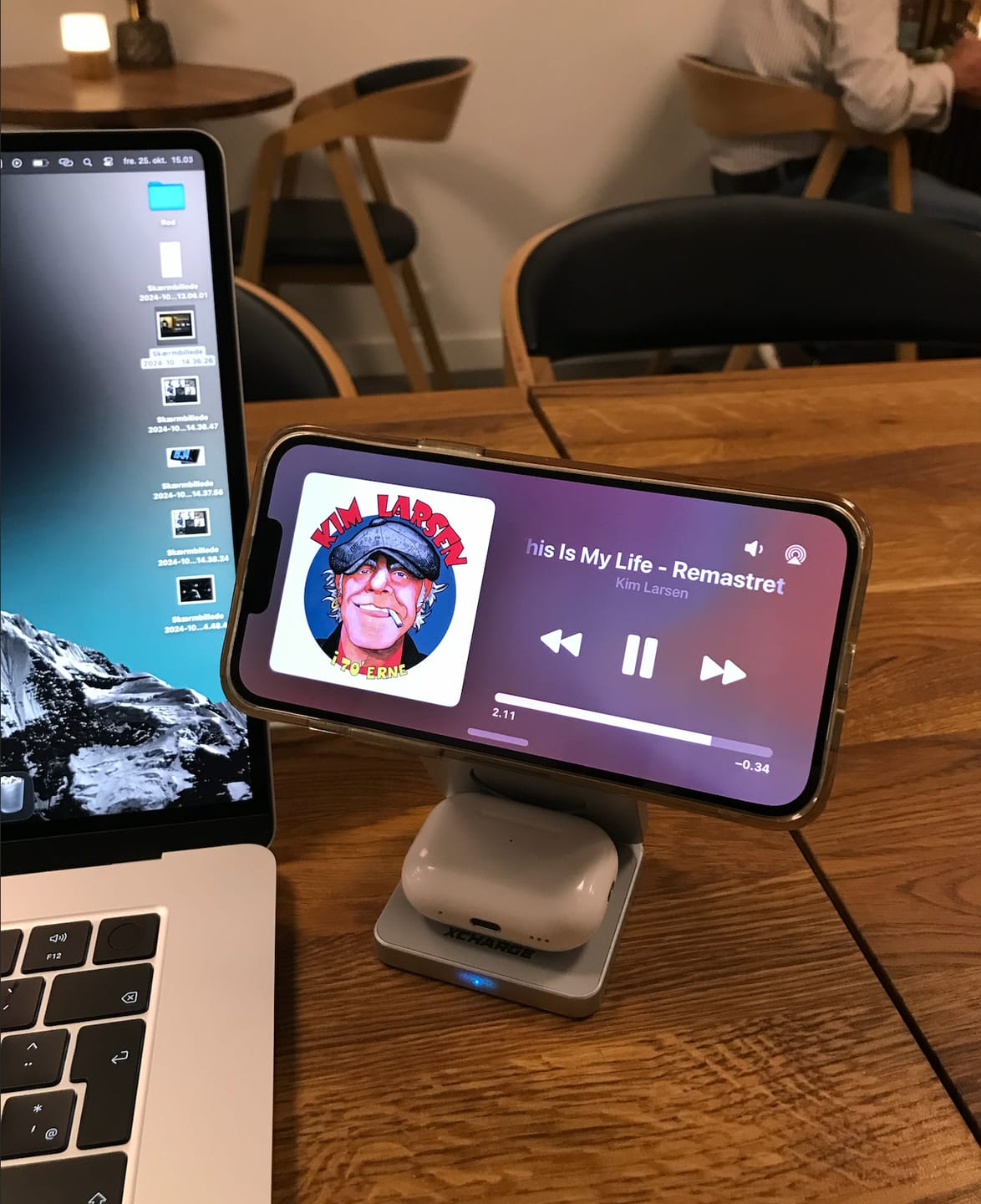 Customer photo review of XCHARGE T15™ - Foldbar 3-i-1 Trådløs Oplader