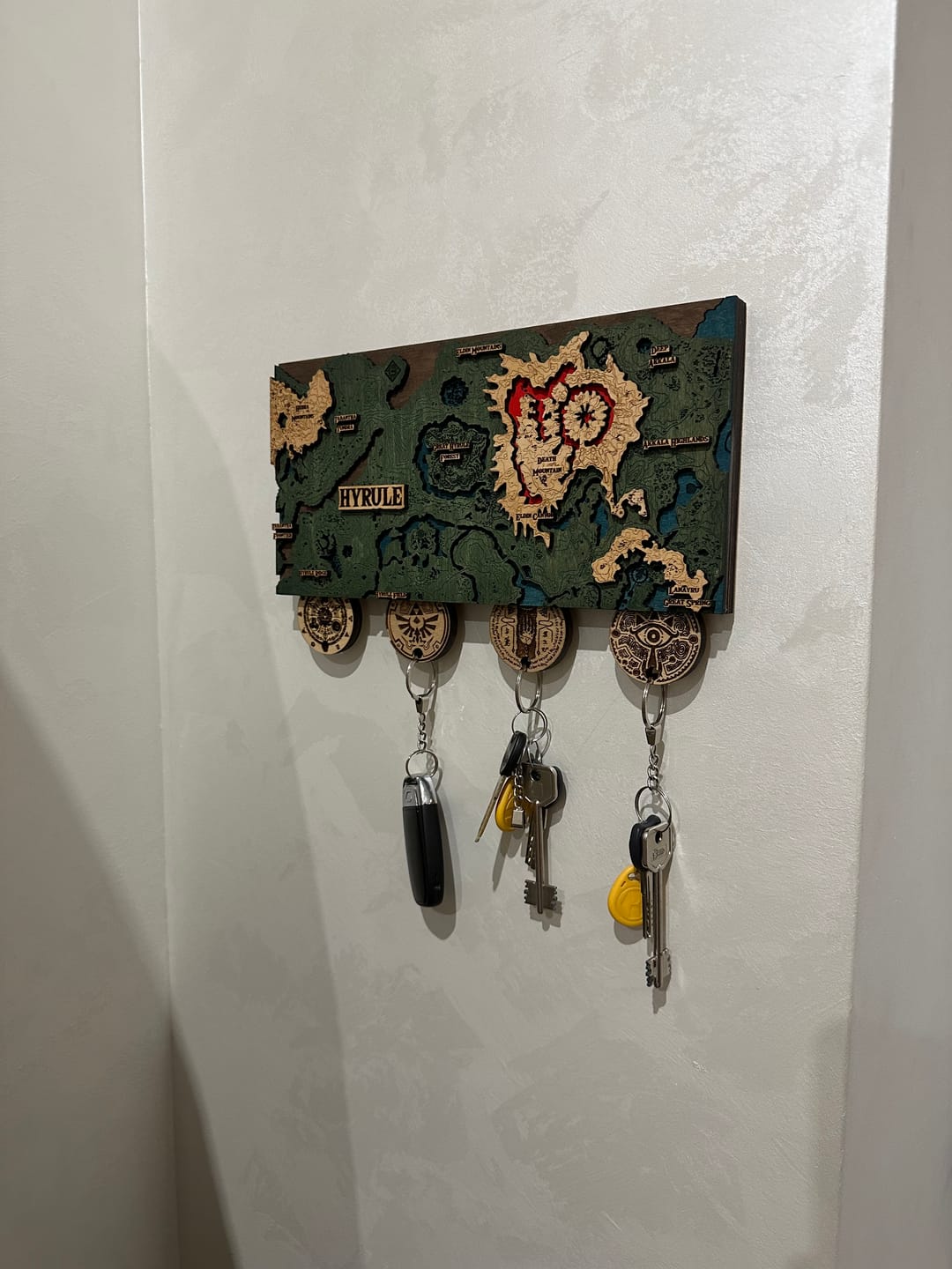 Customer photo review of THE HYRULE 3D KEY HOLDER