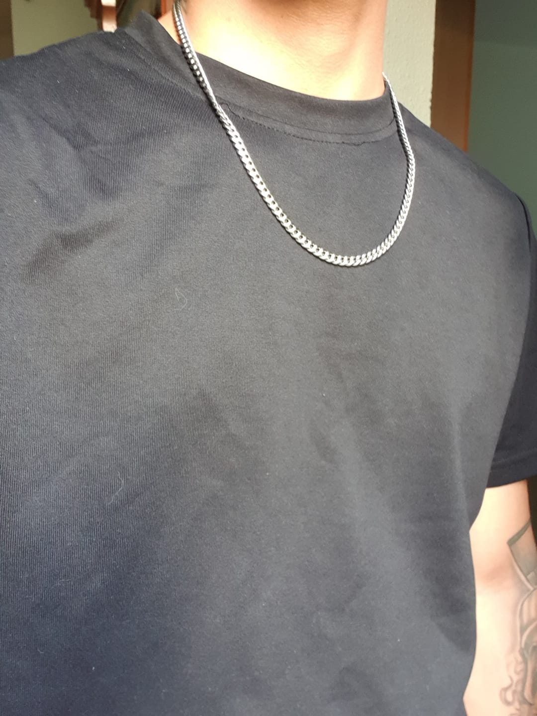 Customer photo review of CLEAN CUBANA CHAIN. - 6MM WHITE GOLD