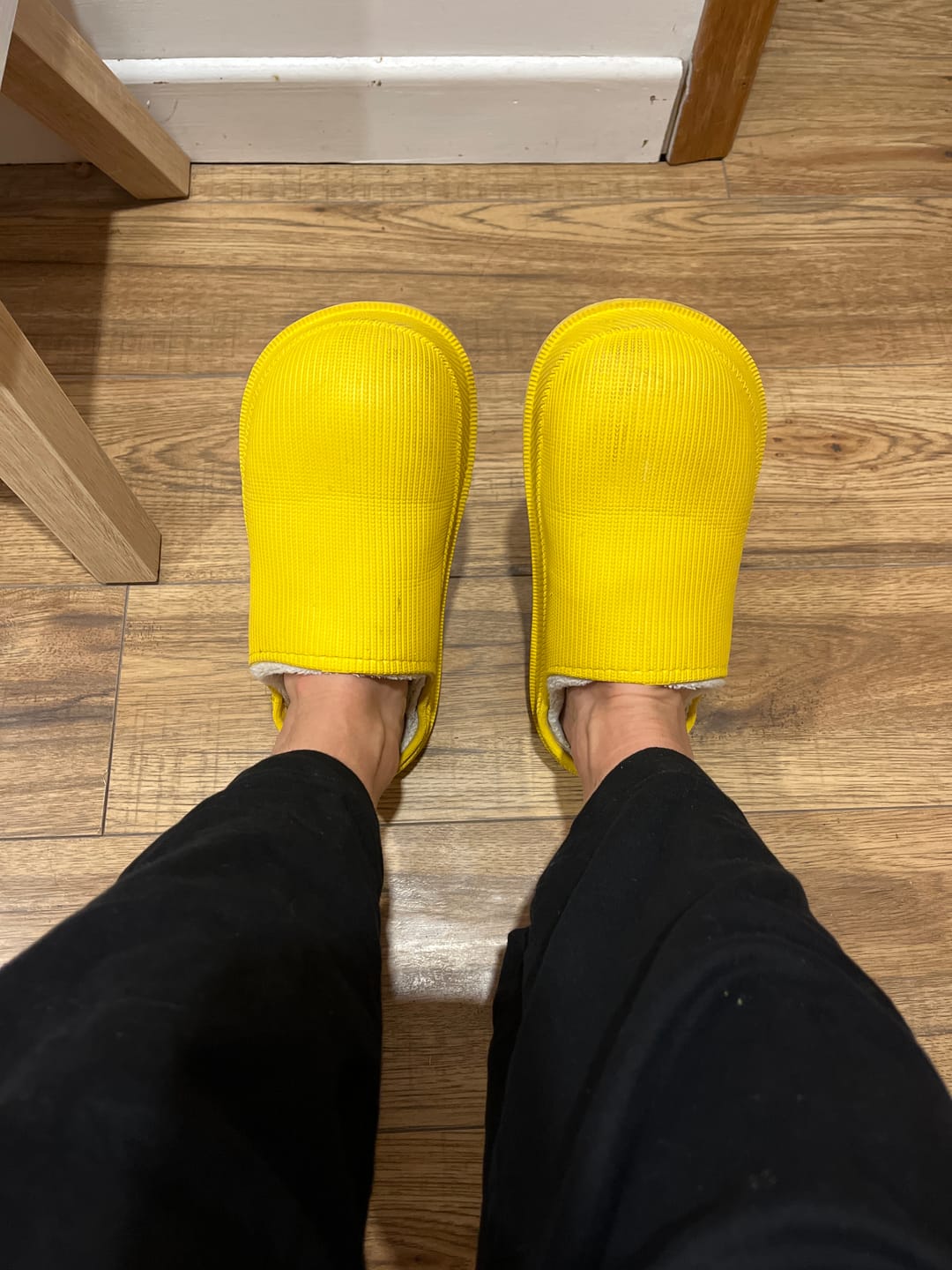 Customer photo review of Cushion Slides with Fur - Cloud Slides