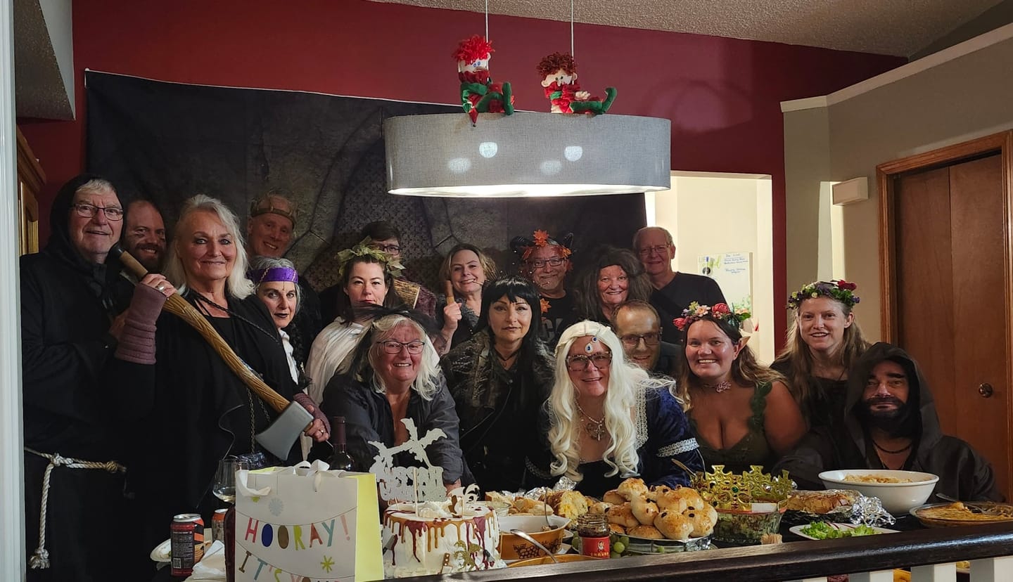 Customer photo review of Fantasy Medieval Themed Murder Mystery Host Your Own Game Kit