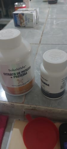Customer photo review of Citrato de Potasio 518mg (200mg de Potasio Elemental) + Proteína
