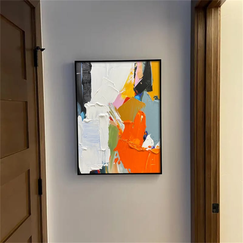 Customer photo review of Abstract Textured Painting Canvas #AT002
