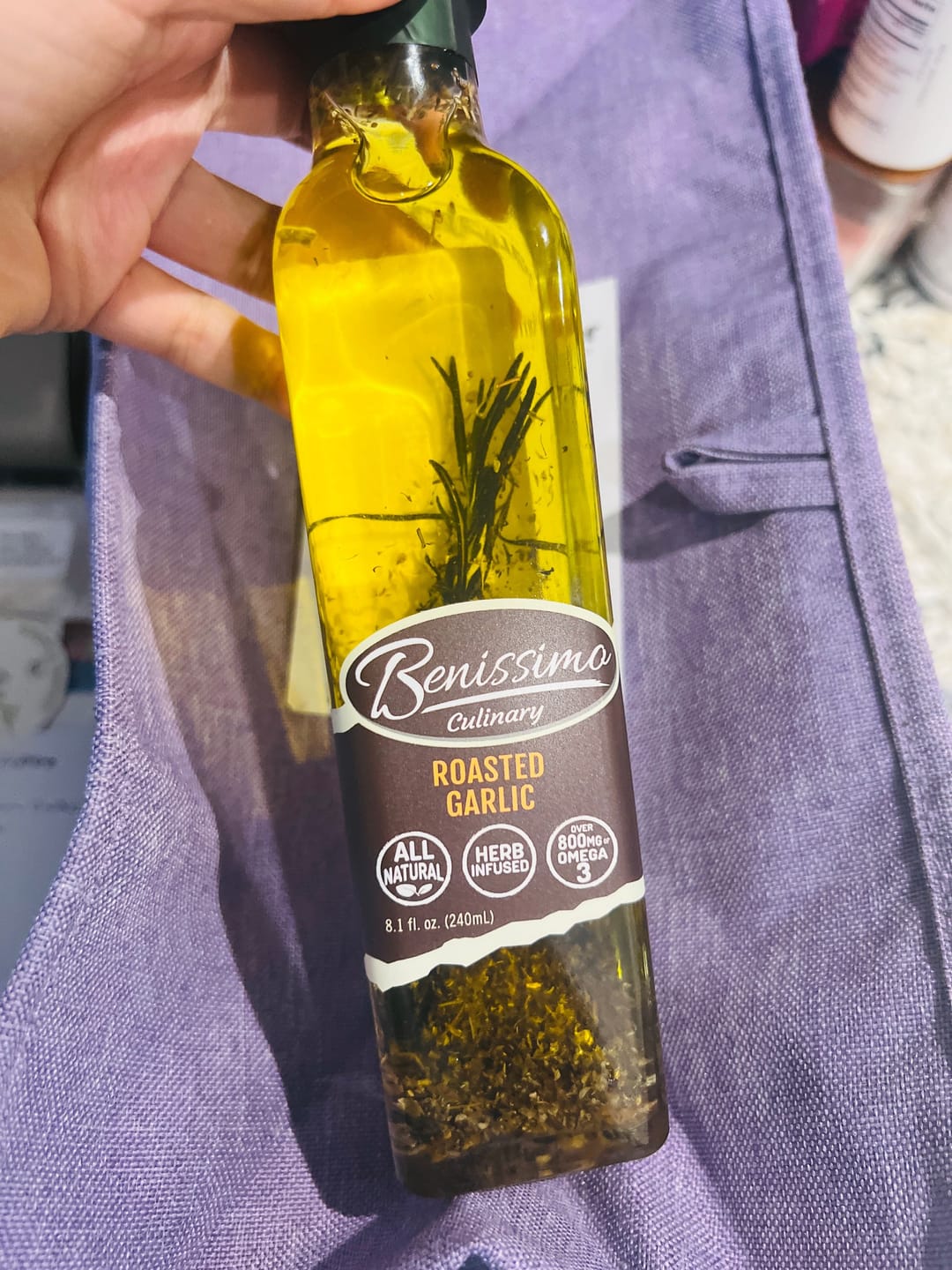 Customer photo review of Roasted Garlic Oil 8.1 oz
