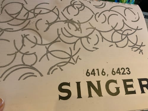 Customer photo review of Singer 6416 Instruction Manual