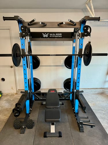 Customer photo review of Major Fitness F22 All-In-One Home Gym Power Rack
