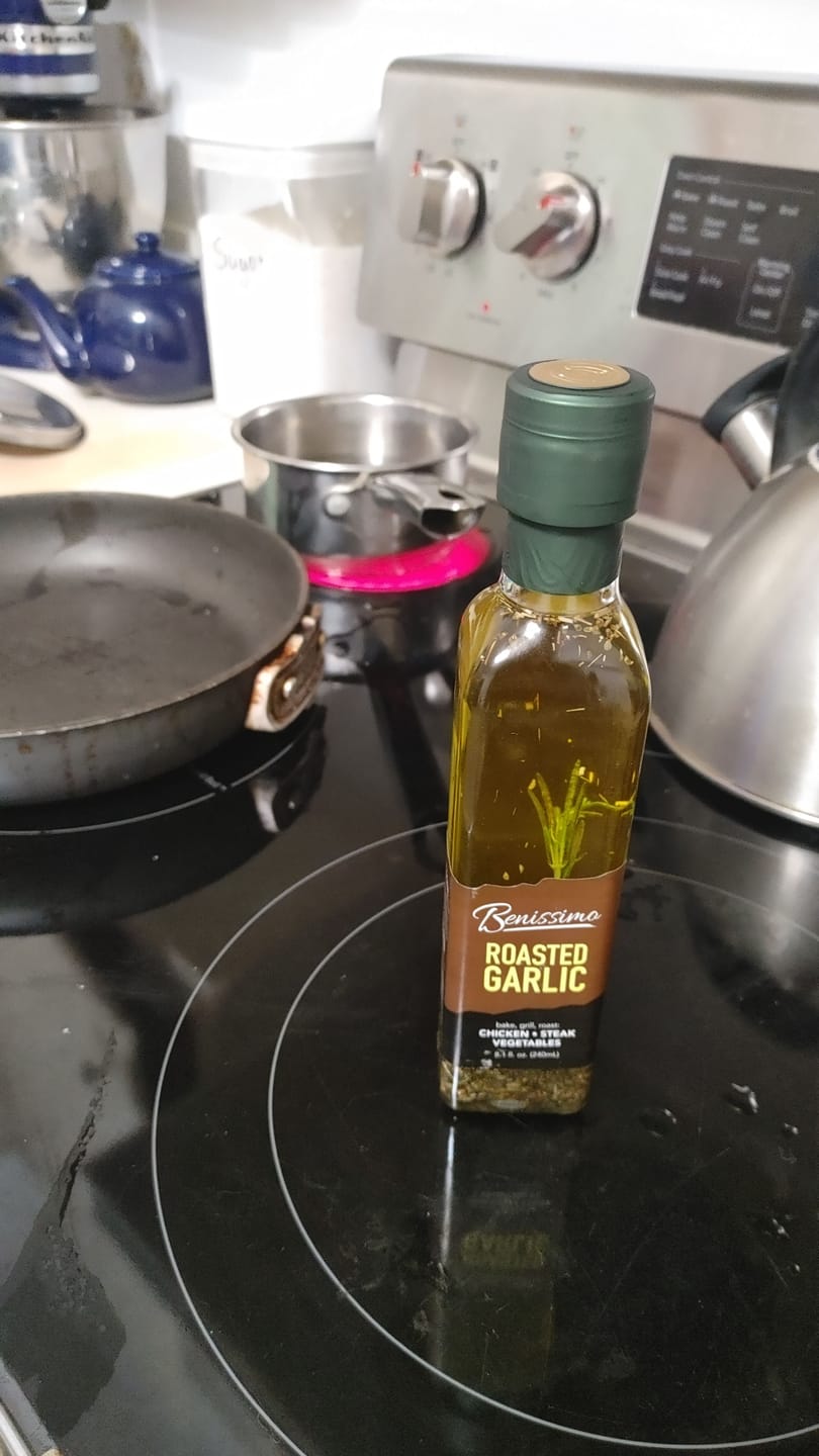 Customer photo review of Roasted Garlic Oil 8.1 oz