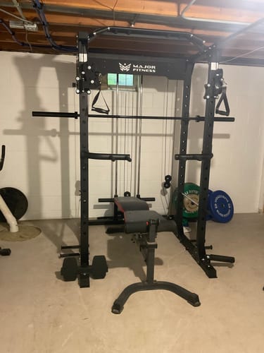 Customer photo review of Major Fitness Low Bounce Bumper Plates Olympic Weight Plates Set