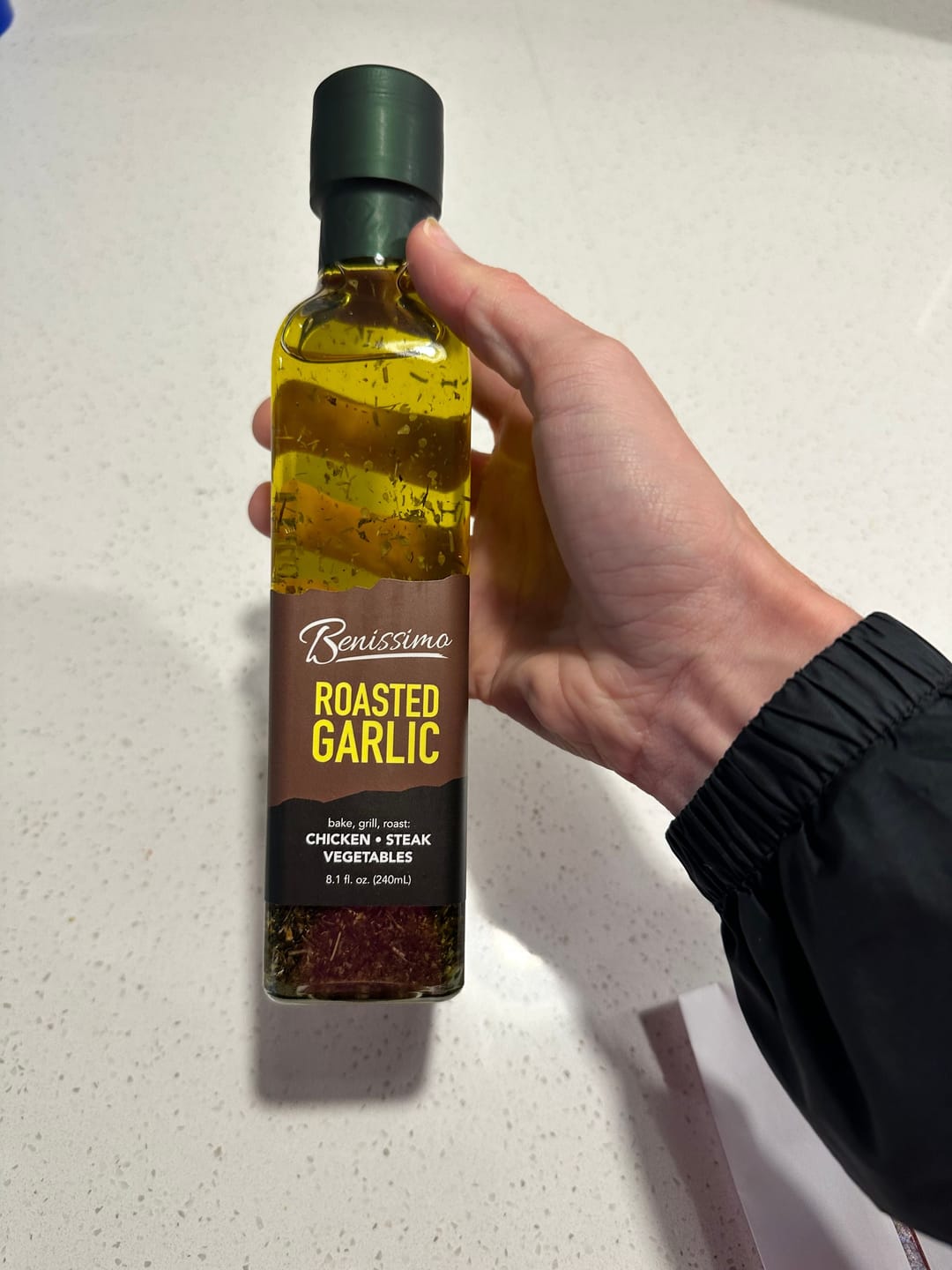 Customer photo review of Roasted Garlic Oil 8.1 oz