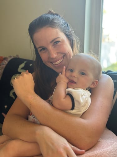 Customer photo review of Mommy & Me Willow Bracelet - 14K Gold Filled