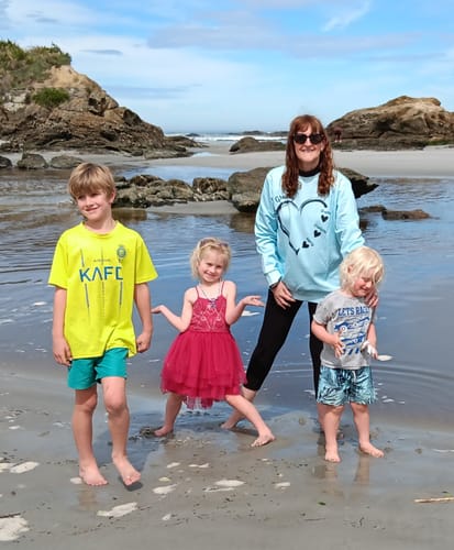 Customer photo review of Personalized Grandma and Grandkids,Grandma Heart Sweatshirt