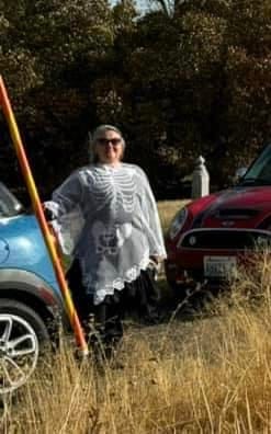 Customer photo review of Just Love Skulls Lace Poncho
