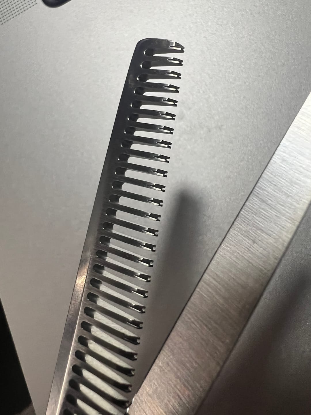 Customer photo review of Mina Timeless Hairdressing Matte Black Scissor Set & Kit