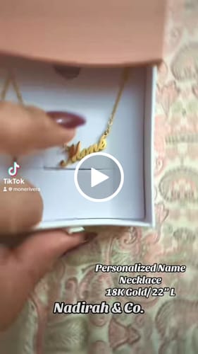 Customer video review of Personalized Name Necklace