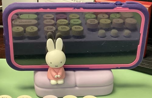 Customer photo review of Miffy Sofa Phone Stand - Surprise Box