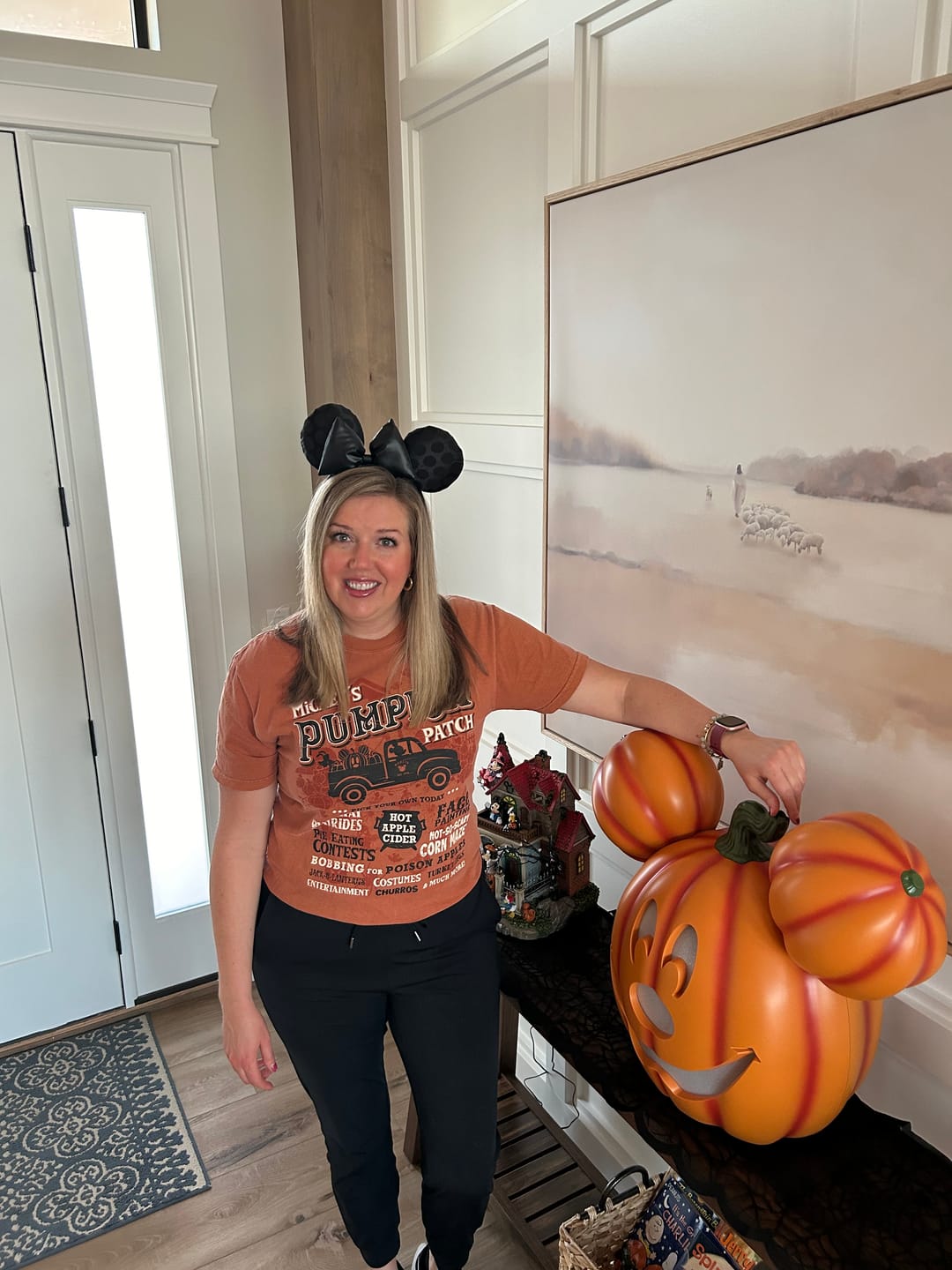 Customer photo review of Mickey's Pumpkin Patch Shirt