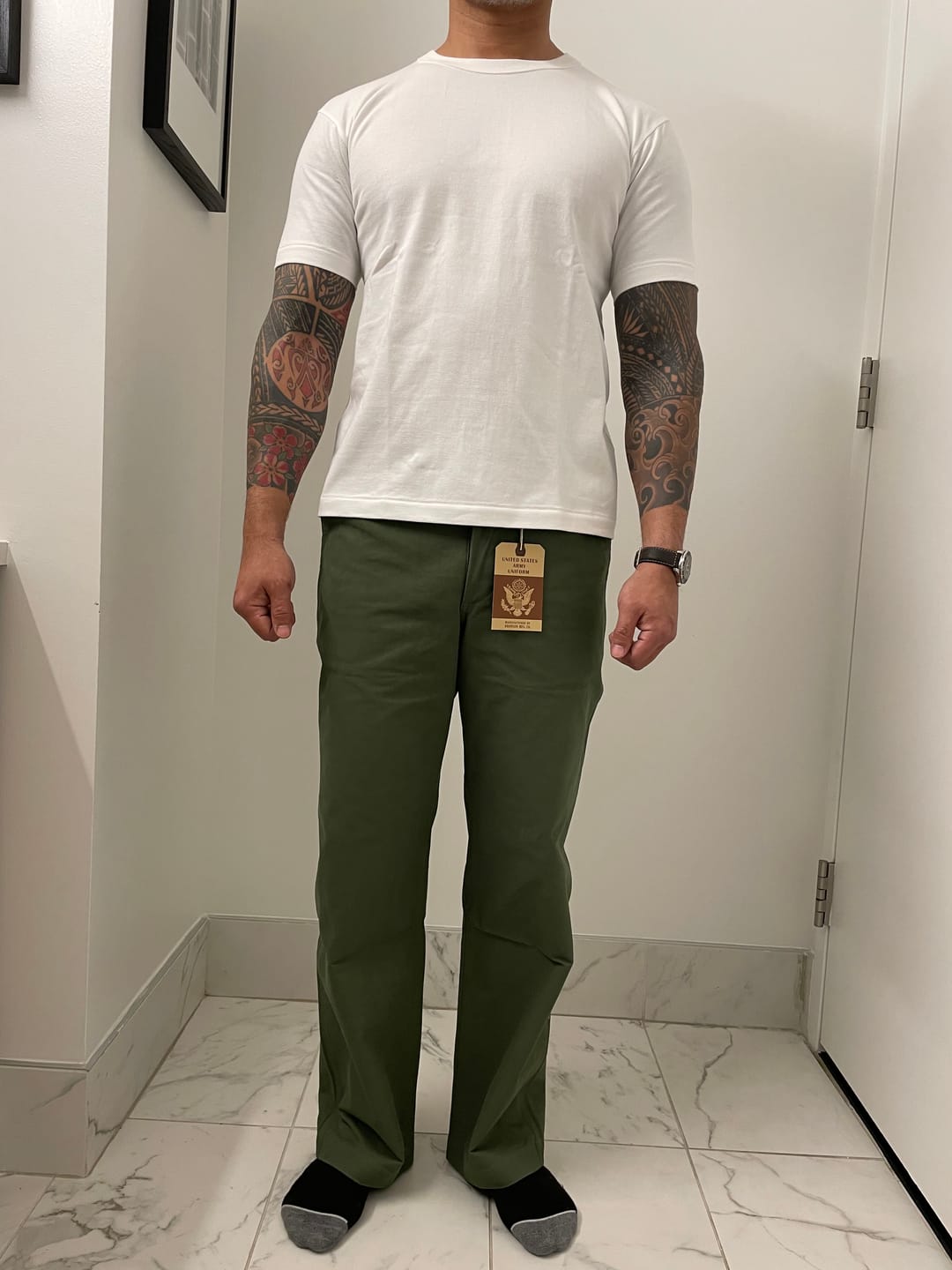 Customer photo review of 1944 USMC Officer Trousers - Olive