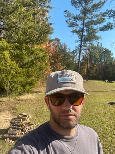 Customer photo review of Big Flat Bill Unstructured Corduroy Hat