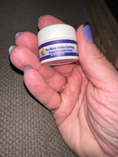 Customer photo review of Magnesium No More Aches CAYENNE Relief Cream
