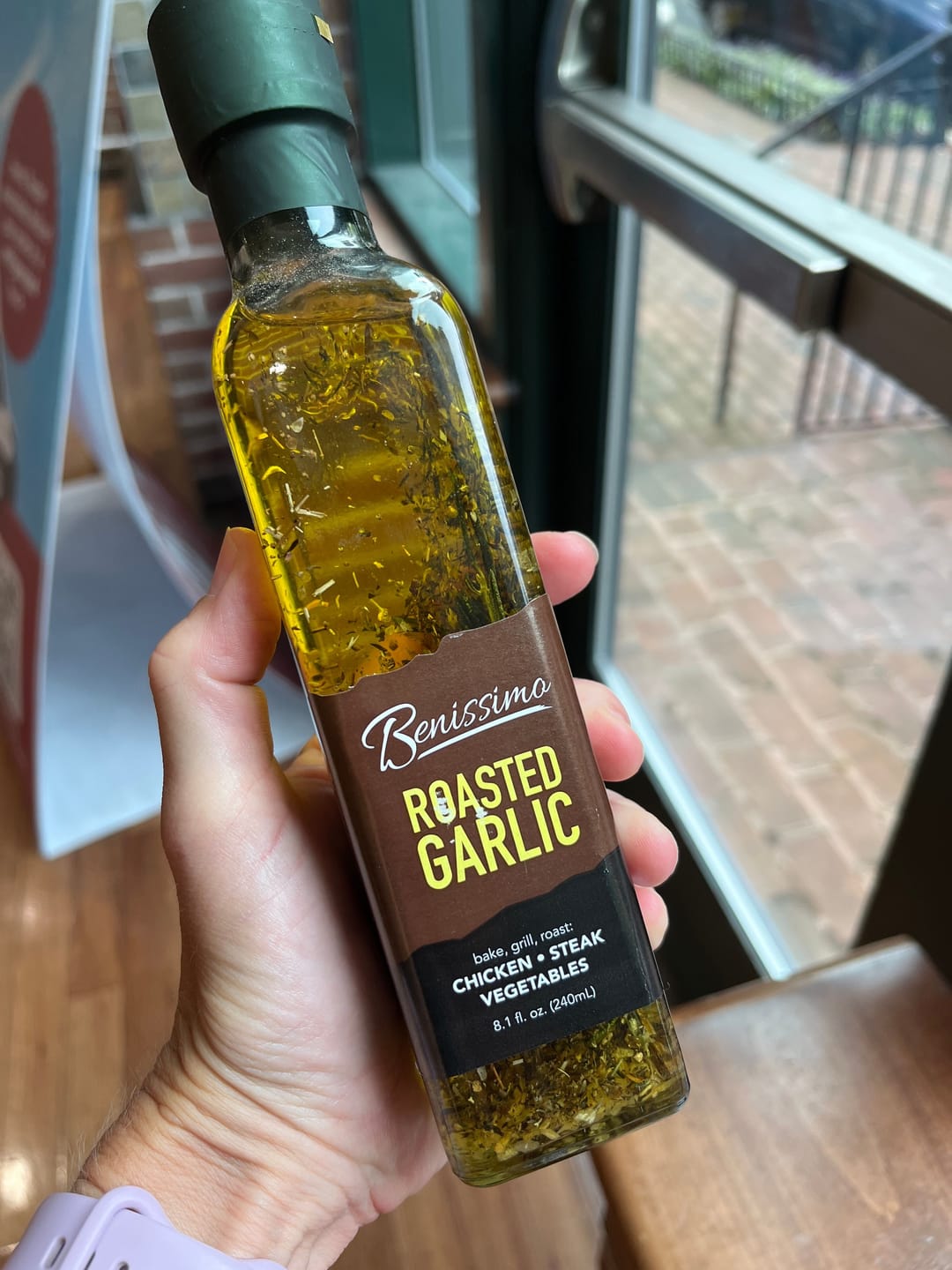 Customer photo review of Roasted Garlic Oil 8.1 oz