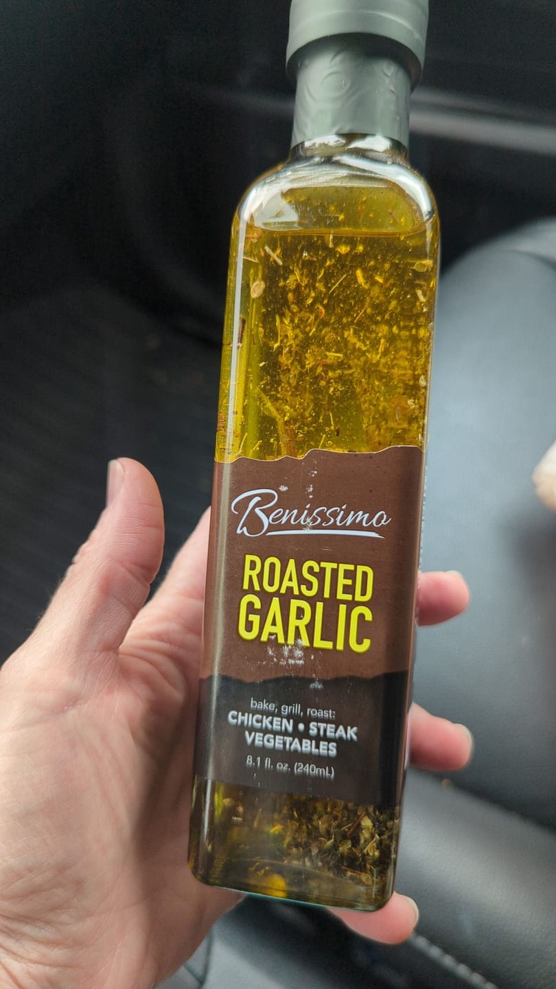 Customer photo review of Roasted Garlic Oil 8.1 oz
