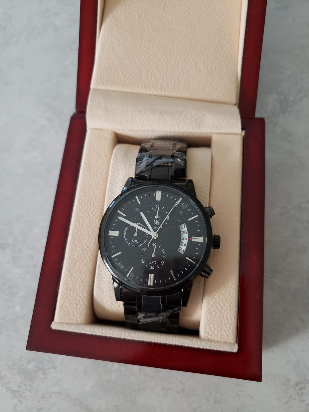 Customer photo review of To My Grandson - Engraved Premium Watch - SS146