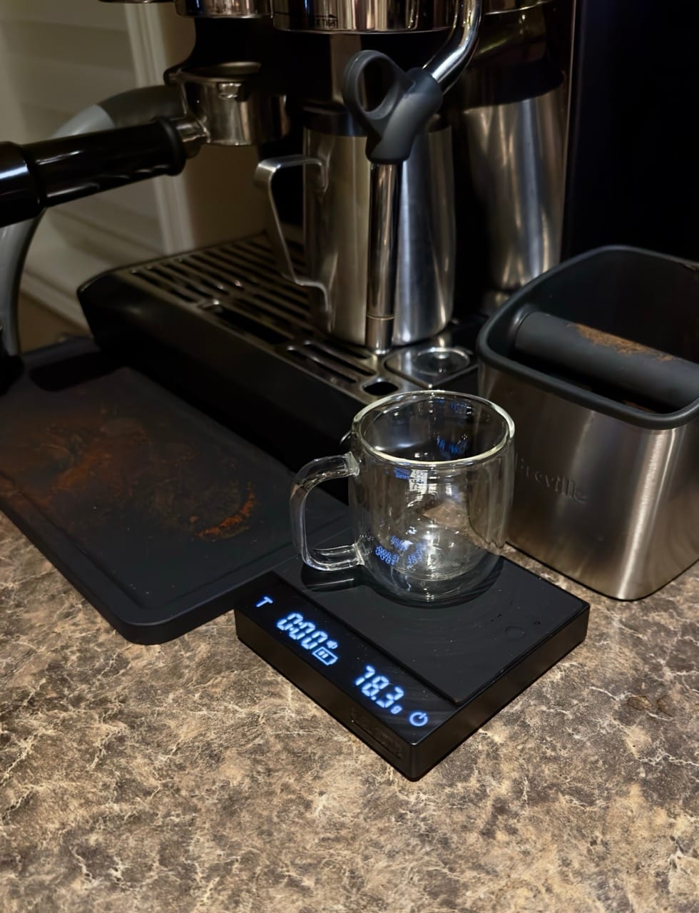 Customer photo review of MHW-3BOMBER Cube Coffee Scale 2.0 Mini
