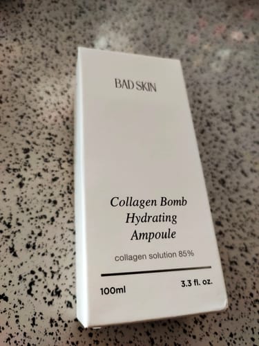 Customer photo review of Bad Skin™ Korean Collagen Bomb Hydrating Ampoule