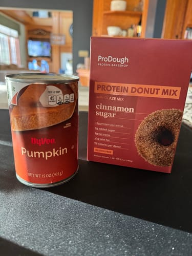 Customer photo review of Cinnamon Sugar Protein Donut Mix