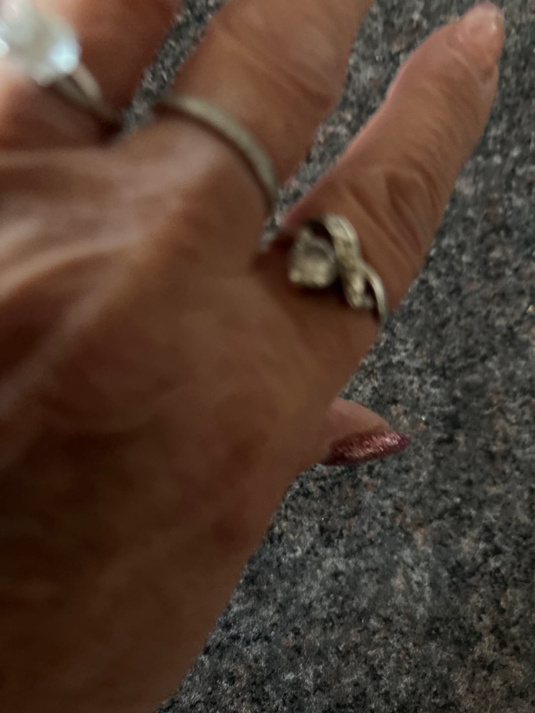 Customer photo review of White Gold 2mm Full Glitz Ring
