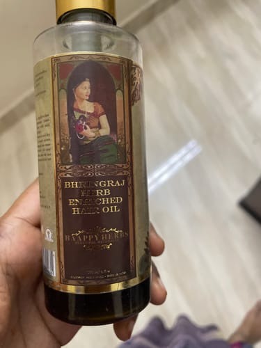 Customer photo review of Bhringraj Herb Enriched Hair Oil - 200 ml