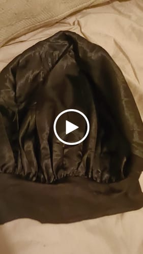 Customer video review of Black Silky Bonnet